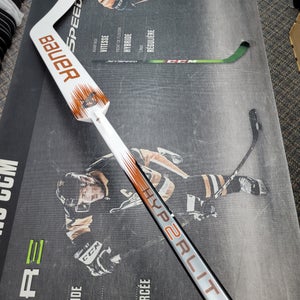 P31 | 26" NEW! Senior Bauer Vapor Hyperlite 2 Full Right NHL Goalie Stick 26" Paddle Pro Stock (New)