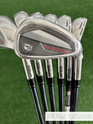 NEW Wilson Staff Dynapwr 25 Iron Set 5-G / Recoil 65 Regular Graphite