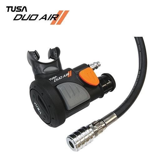 Tusa Duo Air II 2 Integrated BCD Octo Inflator Air2 Regulator + Hose SS0002