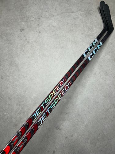 2 Pack 90 Flex P90TM Senior CCM JetSpeed FT5 Pro Left Hand Hockey Stick Pro Stock NHL (New)