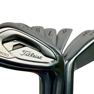 Titleist T200 Iron Set 4-PW AMT Black S300 Stiff Flex
