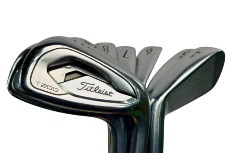 Titleist T200 Iron Set 4-PW AMT Black S300 Stiff Flex