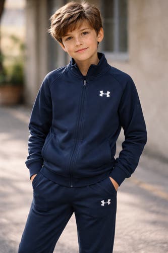 Under Armour Boys' Knit Tracksuit Size YLX Blue Navy
