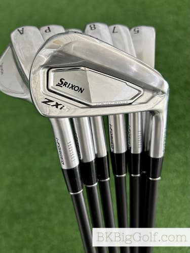 Srixon ZXi5 / ZXi7 25 Forged Combo Iron Set 5-A / KBS TGI 80 Stiff Graphite