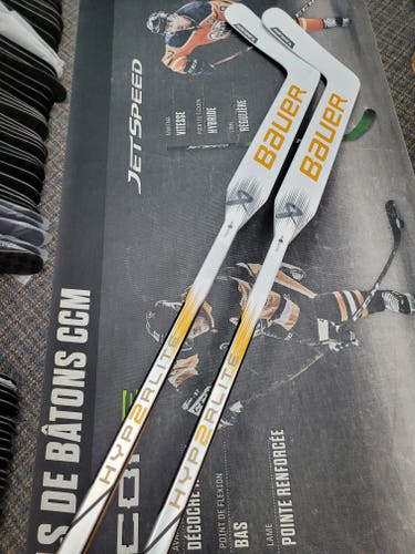 Custom curve | 25" NEW! Senior Bauer Vapor Hyperlite 2 Regular NHL Goalie Stick Paddle Pro Stock