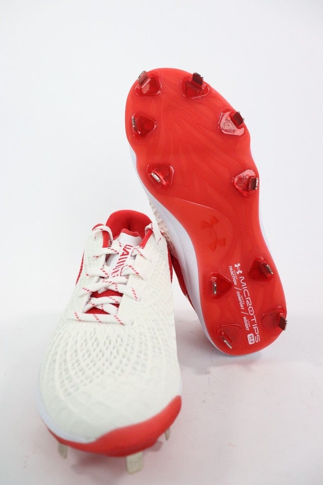 red metal softball cleats