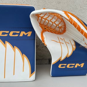 Vadim Zherenko Blues CCM EFlex 6 Pro Stock Glove And Blocker (New) 6001