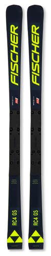 Kid's 2024 Fischer RC4 WC GS JR Race Skis w Race Plate (No Bindings)- 4 sizes available (New)