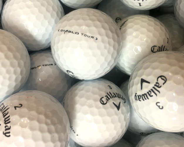 24 Near Mint AAAA Callaway Diablo Tour Used Golf Balls