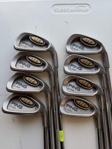 Ping i3 Oversize O-Size Iron Set 3-PW Maroon Dot Cushin JZ Stiff Flex +3/4 NICE