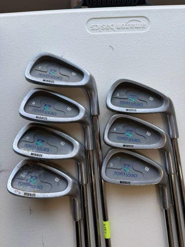 Wilson Staff Power Source Iron Set 3-PW (no 6 iron) Regular Flex Steel