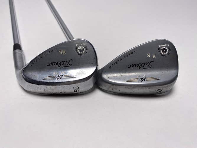 Titleist Vokey Spin Milled SM4 Chrome Wedge Set 52* 12 56* 8 DG Steel Mens RH