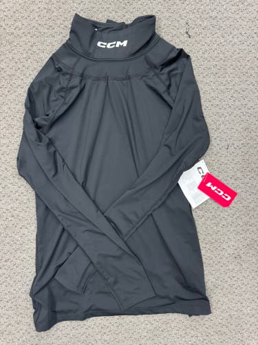 CCM Senior Large LS Neck Protection long sleeve