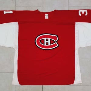 H7100 Canadiens Style Hockey Goalie Jersey - 4XL - Red -New
