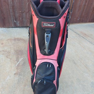 Titleist 14 Full Divider Golf Cart Bag Black/Red/White