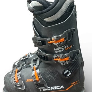 MEN’S TECNICA “MACH SPORT HVRT 90XR" SKI BOOTS (GREY/ORANGE) SIZES: 24.5-28.5