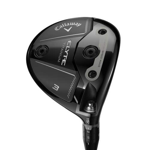 LEFT HANDED CALLAWAY ELYTE TI FAIRWAY 3 WOOD GRAPHITE STIFF STANDARD ARETERA EC1 BLUE FWY 75 GRAPHI