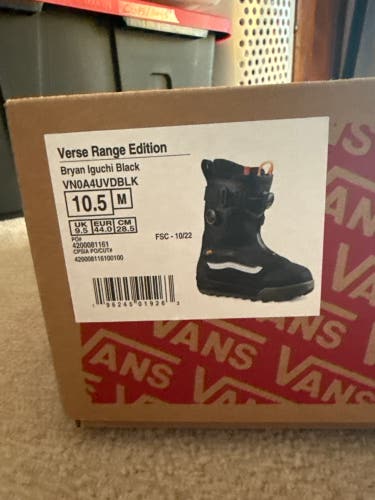 Size M 10.5 (W 11.5) Vans Verse Snowboard Boots Adjustable Flex (Used)