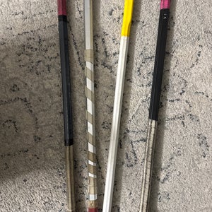 Various lacrosse shafts