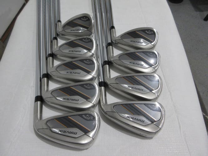 Callaway Mavrik Iron Set - 4-PW, AW, SW - XP 95 S300 Stiff Flex Steel - NEW