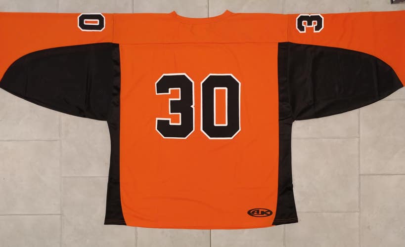 H7100 Hockey Goalie Jersey - 4XL - Orange/Black - New