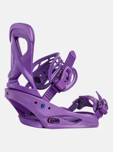 New Women's Burton Scribe Snowboard Bindings; Size: Small (Purple)