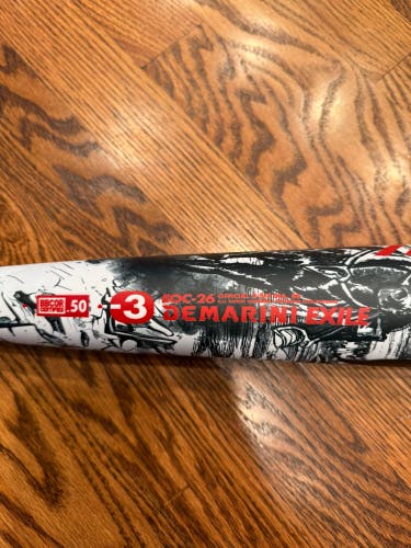 2026 DeMarini Exile Alloy BBCOR Certified Bat (-3) 29.5 oz 32.5" (Used)