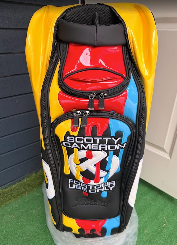 Étiquette De Sac Scotty Cameron Peace Surfer - Édition Rare, Peinture Goutte à Goutte