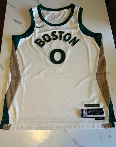 Nike Boston Celtics Jayson Tatum #0 NBA Basketball City Edition Size 48 Official