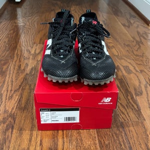 New Balance, Men's, Freeze LX v5 Lacrosse Cleats, Size 7 Medium, Black White