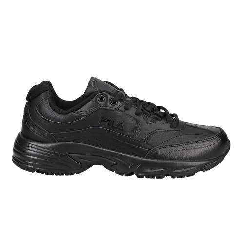 Fila Memory Workshift 1SG30002-001 Men's US 9.5 Black Leather Work Shoes VER1369