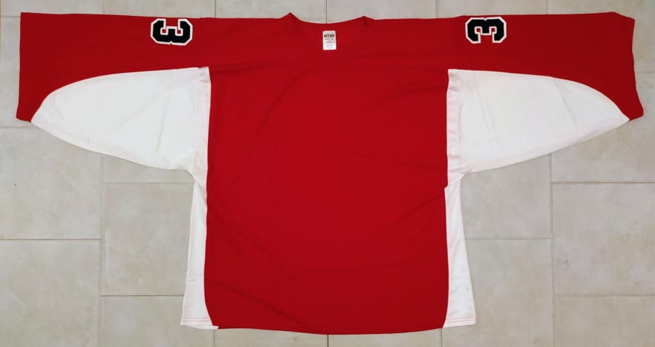 H7100 Hockey Goalie Jersey - 4XL -Red/White - New