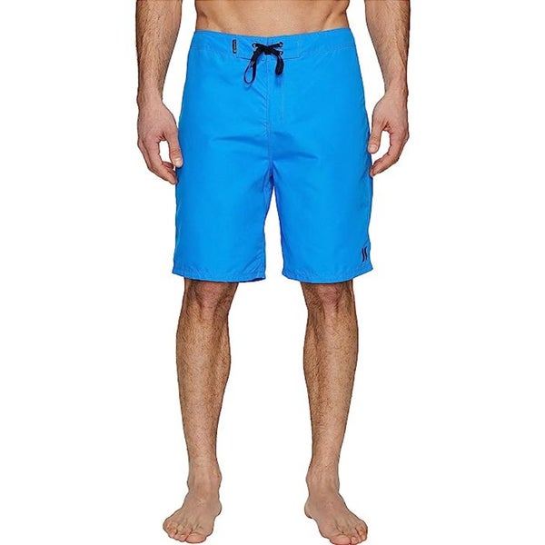 Hurley One And Only 2.0 Boardshorts Men's 32 Blue Flat Front Swimwear JDM2789