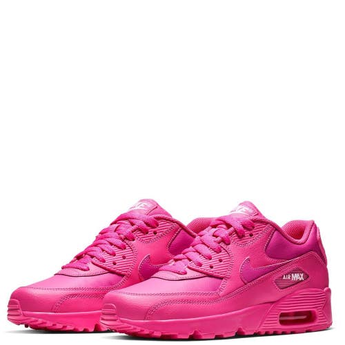 Nike Air Max 90 (GS) 833376-603 Sneakers Kids US 7Y Pink Lifestyle Shoes HTAT43