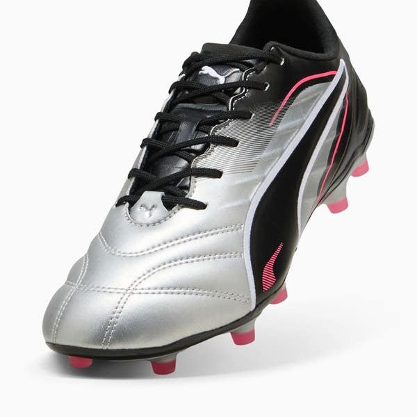Puma King Soccer Cleats Silver Black Pink Men\'s Size 10 FG Soccer Shoes 108308 Puma King Pro FG/AG 108308-02 Unisex US 11 Silver Black  main image 2