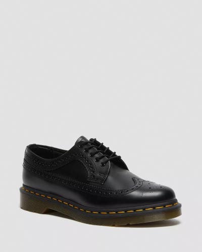 Dr. Martens 3989 22210001 Men's US 13 Black Leather Formal Brogue Shoes VER1248