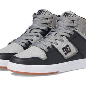 DC Cure High-Top Sneaker Men's 11 D Gray Black Suede Leather Skate Shoes VER1367