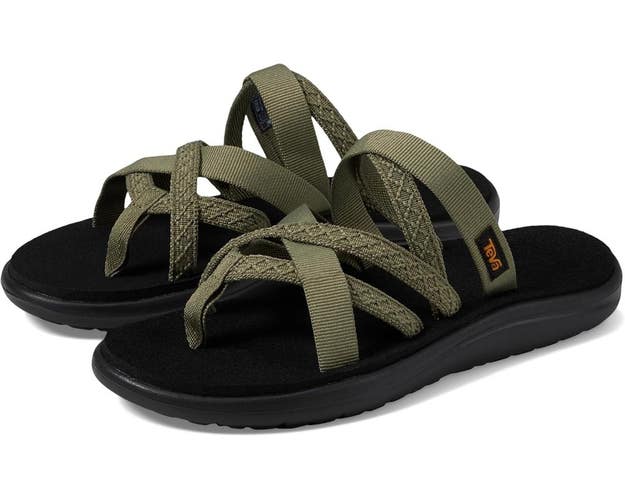 Teva Voya Zillesa Sandals Women's US 8 Olive Toe Post Comfort Slip On HAWK2569