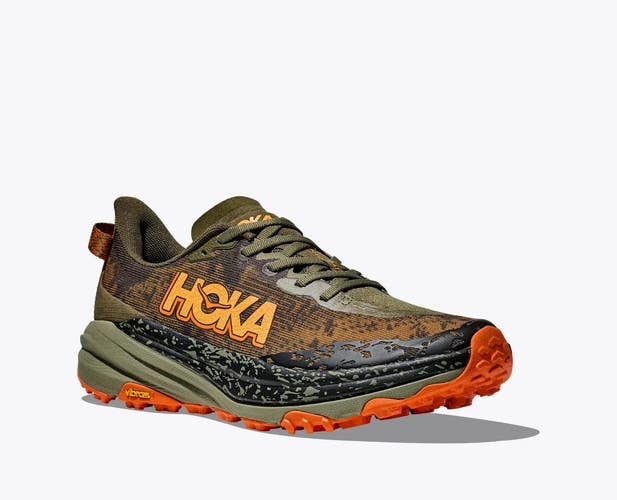 Hoka One One Speedgoat 6 1147830-AQL Men 8 2E Olive Trail Running Shoes GBNC1650