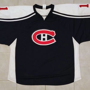 H7600 Canadiens Style Hockey Goalie Jersey - Size 4XL - Navy - New
