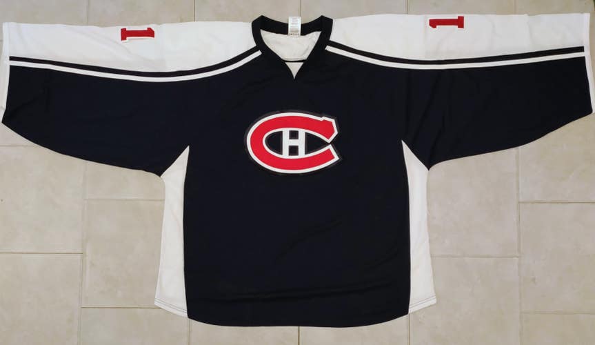 H7600 Canadiens Style Hockey Goalie Jersey - Size 4XL - Navy - New