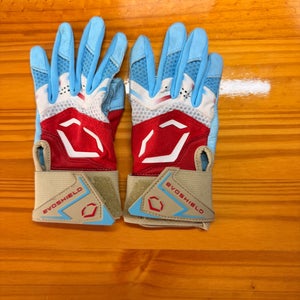 Youth X-SRZ Red, White & Ice Carbyne Batting gloves with strap (Used)