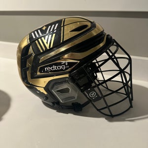 Vancouver Warriors Game used Tyrell Hamer-Jackson NLL Helmet