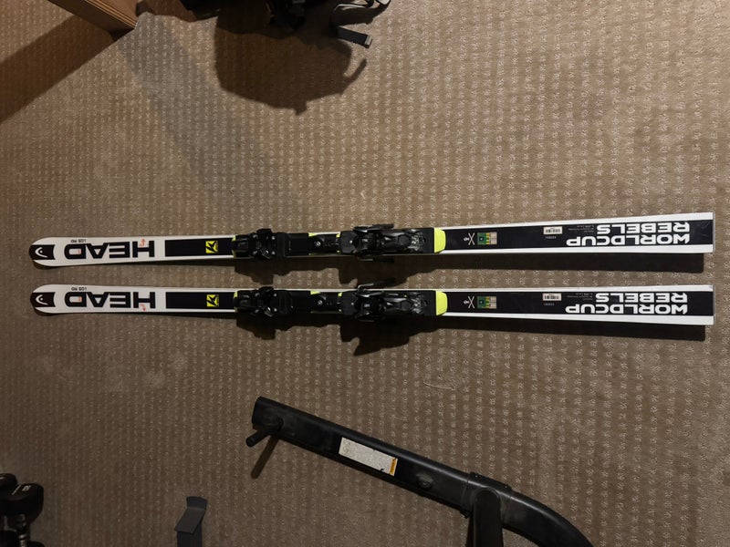 Head old men’s WC GS skis, 195 cm 35 with m (good for SG)