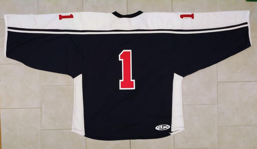 H7600 Hockey Goalie Jersey - 4XL - Navy/White - New