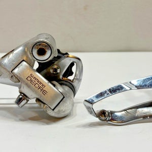 Vintage Shimano Deore RD-MT60 Rear & FD-MT60 Front Mountain Bike Derailleurs