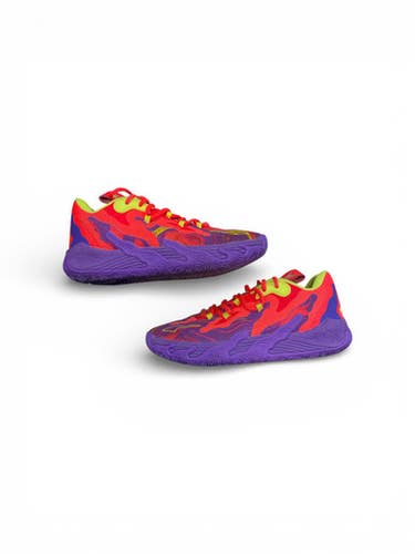 Used Puma MELO Basketball Shoes M Orange Junior 04.5 11873-S000232308