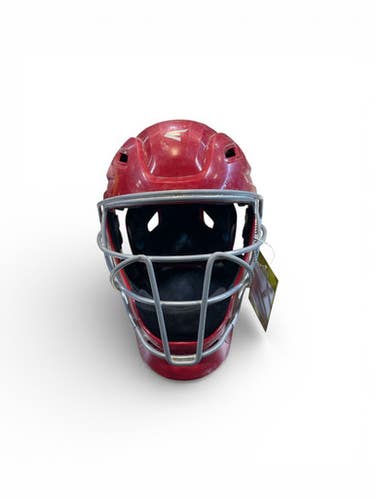 Used Easton 6 1/2 - 7 1/8 Catchers Helmet w/Mask Red SM 11873-S000232254