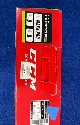 CCM Ribcor MaxxPro Hockey Skates Regular Width Size 6 (New)