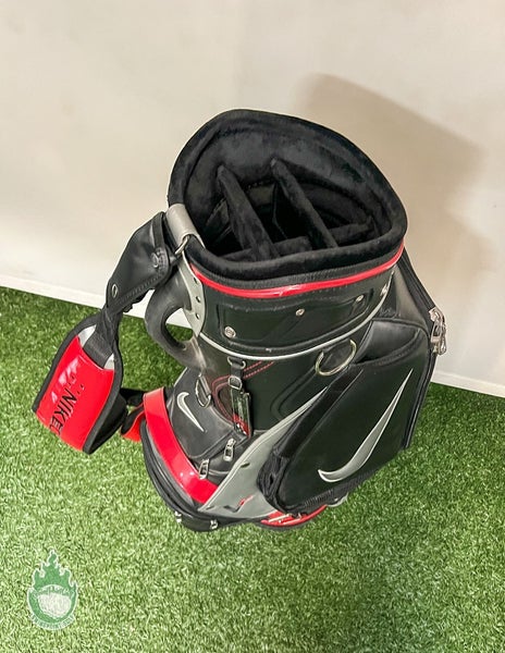 Red/Black Nike VR Golf Staff Bag with Strap Embroidered Gerry